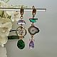 Серьги с камнями, асимметрия. Серьги классические. Elena Moonlight Jewelry. Ярмарка Мастеров.  Фото №5