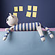 Soft toy knitted striped cat Candy. Amigurumi dolls and toys. Вязаные игрушки - Ольга (knitlandiya). My Livemaster. Фото №6