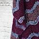 Палантин СЛИВОВЫЕ РЕКИ. Палантины. Екатерина Гольцова. Интернет-магазин Ярмарка Мастеров.  Фото №2