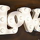 Светильник  "LoVe". Настенные светильники. Wedlights. Интернет-магазин Ярмарка Мастеров.  Фото №2