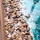 Поднос " Южное море" бамбук смола 30*20см. Подносы. Изделия из эпоксидной смолы. Ярмарка Мастеров.  Фото №4