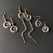 Украшения handmade. Livemaster - original item Earrings in the style of boho, ethnic. Unusual spiral Galaxy earrings. Handmade.