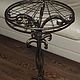 Wrought iron table (console). Tables. Artistic forging Nemkova. My Livemaster. Фото №4