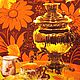 Полотенце вафельное Чай с баранками. Полотенца. Джулия (lubimaya-kuhnya). Интернет-магазин Ярмарка Мастеров.  Фото №2