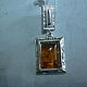 Order Pendant 'ROME' AMBER925 silver. Gems&Silver Jewelry. Livemaster. . Pendants Фото №3