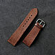 Order Leather watchband flat. odalgoods (odalgoods). Livemaster. . Watch Straps Фото №3