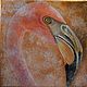 Bird oil painting Flamingo painting on potali, Pictures, Moscow,  Фото №1