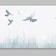 "Птицы в поле" 140х70 см картина для интерьера в стиле лофт. Картины. ArtGeo Gallery. Ярмарка Мастеров.  Фото №6