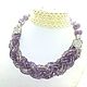 Lavender brook necklace made of lavender amethyst, beads. Necklace. Dorida's Gems (Dorida-s-gems). My Livemaster. Фото №4