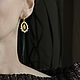 Винтаж: Золотой декаданс, серьги-подвески винтаж 1928 Jewelry Даунтон. Серьги винтажные. Винтажные сокровища_2. Интернет-магазин Ярмарка Мастеров.  Фото №2