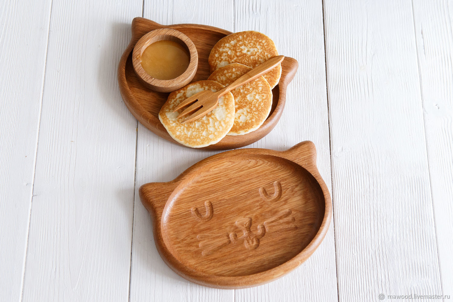 Children's wooden plate ' Koteyka', Children\'s tableware, Novosibirsk,  Фото №1