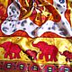 Order Batik scarf 'Elephants' collection 'Africa'. OlgaPastukhovaArt. Livemaster. . Shawls1 Фото №3