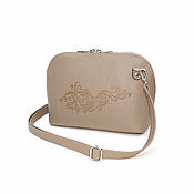 Сумки и аксессуары handmade. Livemaster - original item Crossbody bag: Leather handbag women beige Stella Mod.S88t-151. Handmade.