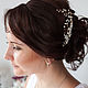 White twig wedding comb beaded bride hairstyle. Hair Decoration. Missberry.me. Online shopping on My Livemaster.  Фото №2