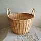 Order Laundry basket, wicker round with handles. Elena Shitova - basket weaving. Livemaster. . Basket Фото №3