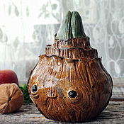 Для дома и интерьера handmade. Livemaster - original item Storing jewelry: Crocus bulb with eyes,storage jar. Handmade.