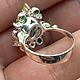 Кольцо с аквамарином 3ct  «Подснежник». Кольца. GoldenFlower. Ярмарка Мастеров.  Фото №5