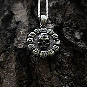 Украшения handmade. Livemaster - original item Memento Mori XIII — steel pendant on a chain. Handmade.