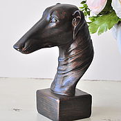 Для дома и интерьера handmade. Livemaster - original item Bust of a hound dog in the aged style of Provence. Handmade.