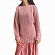 Women's Dusty rose jumper, knitted, oversize, kid mohair, Jumpers, Voronezh,  Фото №1
