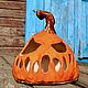 Calabaza de cerámica JACK hecho a mano candelabro de Halloween, Candlesticks, Saratov,  Фото №1