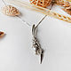 Silver pendant ' hare and carrot', Pendants, Chaikovsky,  Фото №1