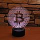  Биткоин (Bitcoin) - гравировка с подсветкой. Именные сувениры. Аня Гравировка с подсветкой Firefly (Firefly-kirov). Ярмарка Мастеров.  Фото №5