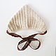 Christening cap: a knitted cap for a newborn girl. Сhristening cap. babyshop. My Livemaster. Фото №4