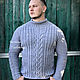 Order Men's sweater'Akvilon '. Shop Natalia Glebovskaya. Livemaster. . Mens sweaters Фото №3