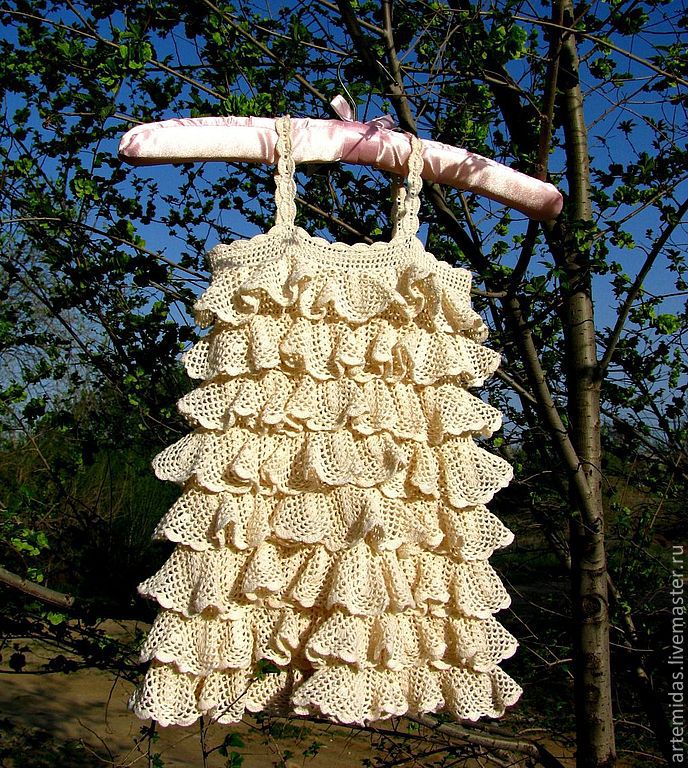 Вязаное детское платье "Крем-брюле" в интернет-магазине на Ярмарке ...