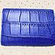 Women's wallet, made of genuine crocodile leather, in blue!. Wallets. SHOES&BAGS. Online shopping on My Livemaster.  Фото №2