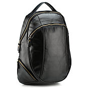 Сумки и аксессуары handmade. Livemaster - original item Lancelot leather backpack (black). Handmade.