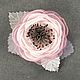 Order Morning Powder. Brooch - fabric flower. ms. Decorator. Livemaster. . Brooches Фото №3