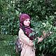 Заказать Вязаная шапка бини и длинный шарф винного цвета, комплект на осень. Скарлетт (Юлия) Вязаные изделия. Ярмарка Мастеров. . Шапки Фото №3