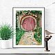 Painting watercolor Hobbit hole. Pictures. artwatercolor. Online shopping on My Livemaster.  Фото №2