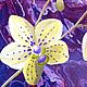 Орхидея, холст 30*40 акрил. Картины. РОМАНТИКА. Ярмарка Мастеров.  Фото №5