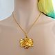 Заказать Украшение из золота 14К   орхидея с цепочкой. Jewelry fashion. Ярмарка Мастеров. . Подвеска Фото №3