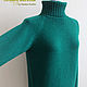Свитер "Изумруд", 100% меринос. Свитеры. FAVORITE KNITWEAR (Наталья). Ярмарка Мастеров.  Фото №5