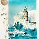 Order Lighthouse seascape painting with sea and storm. The picture LIGHTHOUSE. Olga Ermakova art. Livemaster. . Pictures Фото №3