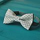 Tie Diamonds / grey white pattern bow tie, Moscow. Ties. Respect Accessories. Online shopping on My Livemaster.  Фото №2