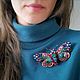 Заказать Брошь восточный мотылек. Sofi brooches. Ярмарка Мастеров. . Брошь-булавка Фото №3