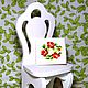 Chair for dolls painted white, Doll furniture, Moscow,  Фото №1