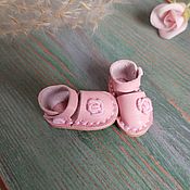 Куклы и игрушки handmade. Livemaster - original item Shoes for Blythe (color - pink) Leather. Handmade.