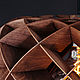 Деревянный светильник Облако палисандр, подвесная люстра из дерева. Потолочные и подвесные светильники. Деревянные светильники Woodshire (woodshire). Ярмарка Мастеров.  Фото №4