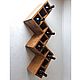 Shelf for wine 'sota', from 11 bottles, Stand for bottles and glasses, Moscow,  Фото №1