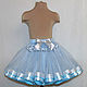 Order Elegant skirt for girls with satin and brocade ribbon trim. TutuChic. Livemaster. . Child skirt Фото №3