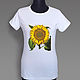 Sunflower T-Shirt. T-shirts. decades. Online shopping on My Livemaster.  Фото №2