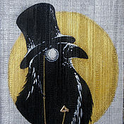 Картины и панно handmade. Livemaster - original item Pictures: Important Crows. Handmade.