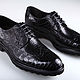 Броги - дерби из натуральной кожи крокодила IMA7016B4. Дерби. CrocShop товары из экзотической кожи. Ярмарка Мастеров.  Фото №5
