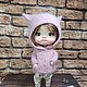 Одежда для кукол blythe, qbaby. Вязаный жакет с ушками, Одежда для кукол, Минск,  Фото №1